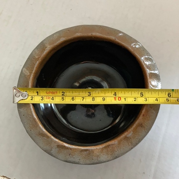 Rowe Pottery Works apple baker pottery bowl cobalt - Picture 10 of 10